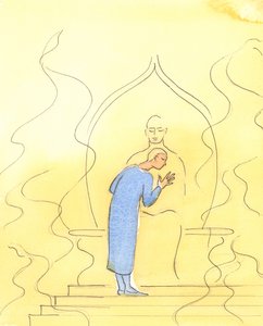 Isä Jumala voi vetää meitä rukouksessa, tulisen kirkkautensa kautta, kunnes nojaamme Isän sydämeen, siunatussa läheisyydessä, kuin lapsi isänsä rinnalla, joka on varma tulevansa kuulluksi., 2004 ( tekijältä Elizabeth Wang