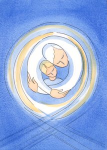 Isä Jumala rakastaa meitä jokaista intohimoisella rakkaudella ja pitää meitä hellässä syleilyssään, 2002 (paperilla)