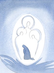 Pyhä kolminaisuus Jumala on valtaistuimella jonkun sielussa, joka sallii Hänen hallita elämän kaikissa yksityiskohdissa, 2000 (paperilla) tekijältä Elizabeth Wang