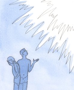 Jumalan rakkaus ei koskaan lakkaa meitä kohtaan, kuten se ei koskaan lakannut ensimmäisistä vanhemmistamme perisynnin yhteydessä, 2004 (paperilla) tekijältä Elizabeth Wang