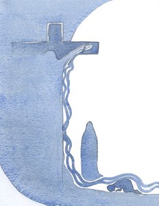 Hän näytti minulle ristin pystyssä, Hänen äitinsä sen alla ja Hänen Verensä valtavassa vuodatuksessa, joka virtasi ylitseni., 2000 (paperilla) tekijältä Elizabeth Wang