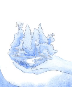 Hän näytti minulle puutarhan ikään kuin ojennetulla kädellään. Hän sanoi: "Katso, mitä olen tehnyt ilahduttaakseni sinua?", 2002 (paperilla) tekijältä Elizabeth Wang