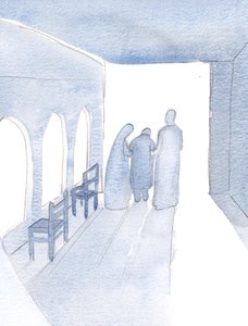 Hän sääli minua ja seurasi minua töihini, Hän toisella puolella ja Hänen Pyhä äitinsä toisella., 2000 (paperilla) tekijältä Elizabeth Wang