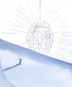 Näin suuren timantin, joka edusti viisautta. Jumalan eri "näkökohdat" heijastui timantin jokaiseen puoleen, 2000 (w/c paperilla) tekijältä Elizabeth Wang