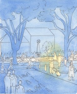 Jos Jeesus kävelisi kaupungin keskustassa, ihmiset ryntäisivät katsomaan Häntä, 2003 (paperilla) tekijältä Elizabeth Wang