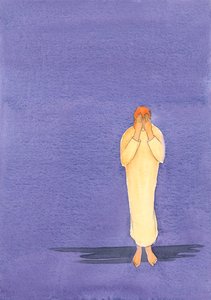 Jos pysymme rukouksen pimeydessä, Jumala johtaa meidät lopulta valoonsa ja viisauteensa, 2000 (paperilla) tekijältä Elizabeth Wang