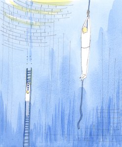Esirukouksessa on ikään kuin Jumala sallisi yhden ihmisen laskeutua köydellä pelastamaan toisen ihmisen, joka on juuttunut syvään maan alle, 2004 (paperilla) tekijältä Elizabeth Wang