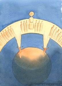 Yksityisessä rukouksessa voimme nousta hengessä yhdistyäksemme pyhien yhteyteen taivaassa Isän ylistämiseksi, Kristuksen kautta, 2003 (paperilla) tekijältä Elizabeth Wang