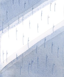 Iltavalossa jokainen olento, leijuen oikealla paikallaan ja ihmeellisin liikkein, kaikui Taivaan enkelien komeaa tanssia, 2000 (paperilla) tekijältä Elizabeth Wang