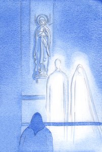 Jeesukselle oli ilo tuoda äitinsä Marian kanssaan Lady Chapeliin ja näyttää minulle, mihin uskon, 2002 (paperilla) tekijältä Elizabeth Wang