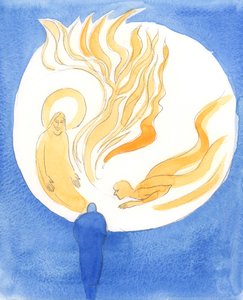Ylipappimme Jeesus Pyhän Hengen kautta vetää meidät Isän rakkauteen, 2003 (paperilla) tekijältä Elizabeth Wang