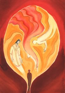 Ylipappimme Jeesus Pyhän Hengen kautta vetää meidät Isän rakkauteen, 2003 (paperilla) tekijältä Elizabeth Wang
