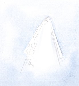 Opin, että Marian armollisuus johtui hänen hiljaisuudestaan, kärsimyksestään ja kaipauksestaan tehdä Jumalan tahto., 2001 (w/c paperilla) tekijältä Elizabeth Wang