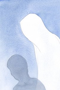 Siunattu Neitsyt Maria selitti: "Minä olen äitisi" ja jokaisen ihmisen äiti; Hänen rakkautensa ei ole erityinen etuoikeus, vaan tosiasia., 2001 (w/c paperilla) tekijältä Elizabeth Wang