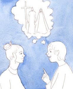 Taivaallinen Isämme katsoo ilolla jokaista, joka puhuu muiden kanssa Hänen Pojastaan, Jeesuksesta ja Jeesuksen pyhästä äidistä Mariasta, 2004 (paperilla) tekijältä Elizabeth Wang
