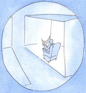 Joku, joka ei avaa sydäntään rukoillessaan toisen ihmisen kanssa, on kuin mies, joka vain vilkaisee ovestaan, mutta ei nouse tervehtimään muita ihmisiä, 2003 (paperilla) tekijältä Elizabeth Wang