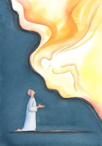 Taivaallinen Isä tervehtii ilolla nöyrää heikkouden tunnustusta yhdeltä Hänen luottavalta "lapsestaan", 2004 (paperilla) tekijältä Elizabeth Wang