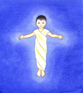 The Infant Jesus, 2001 (w/c paperilla) tekijältä Elizabeth Wang