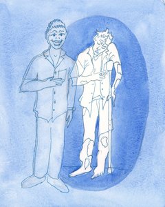 Herra näkee maailmalle esittämämme kuvan taakse, 2003 (paperilla) tekijältä Elizabeth Wang