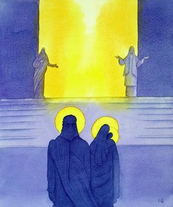 The Presentation in the Temple, 2001 (w/c paperilla) tekijältä Elizabeth Wang