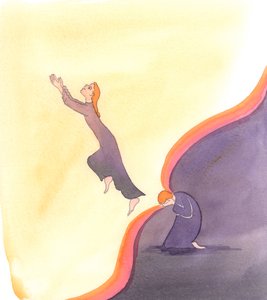 Sielun sisäinen maailma, johon astumme sisään rukouksen kautta, on suurempi kuin fyysinen universumi, johon olemme tilapäisesti suljettuina, 2000 (paperilla) tekijältä Elizabeth Wang