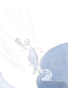 Sielun sisäinen maailma, johon astumme sisään rukouksen kautta, on suurempi kuin fyysinen universumi, johon olemme tilapäisesti suljettuina, 2000 (paperilla) tekijältä Elizabeth Wang