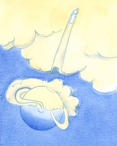 Uskollisen paavin saarnaama sanoma on johdonmukainen, johdonmukainen ja tehokas niille, jotka ottavat sen vastaan ja jotka siksi "elävät valossa", 2006 (w/c paperilla) tekijältä Elizabeth Wang