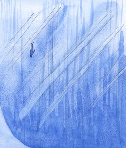 Se, joka kuoleman jälkeen hylkää Jumalan, "putoaa" kuin kivi äärettömään kuiluun., 2001 (paperilla) tekijältä Elizabeth Wang