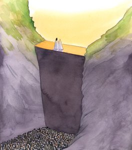 Synnin muuri, joka erottaa meidät Jumalasta, on vain Kristus, joka seisoo äitinsä kanssa. Hän yksin voi auttaa meitä saavuttamaan taivaan kirkkauden, 2002 (paperilla)