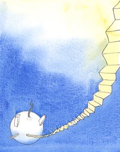 Miehet ovat ehkä yrittäneet päästä taivaaseen, 2004 (paperilla) tekijältä Elizabeth Wang