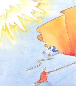 Ne pyhät sielut, joita rukouksemme ovat auttaneet ja jotka ovat valmiita taivaaseen, ovat kuin ihmiset, jotka on raahattu ylös suurta kalliota, jotta he saapuisivat iloisin ja kiitollisin mielin huipulle, josta he näkevät taivaan kirkkauden lähistöllä, 200 tekijältä Elizabeth Wang