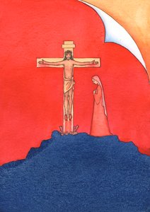 Ne Kristuksen ystävät, jotka eivät voi vaivautua menemään messuun, toimivat kuten ne Kristuksen ystävät kauan sitten, jotka pakenivat, kun Kristus pidätettiin ja ristiinnaulittiin., 2004 (paperilla) tekijältä Elizabeth Wang