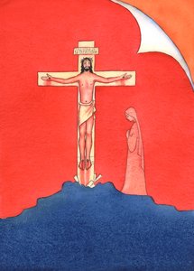 Ne Kristuksen ystävät, jotka eivät voi vaivautua menemään messuun, toimivat kuten ne Kristuksen ystävät kauan sitten, jotka pakenivat, kun Kristus pidätettiin ja ristiinnaulittiin., 2004 (paperilla) tekijältä Elizabeth Wang