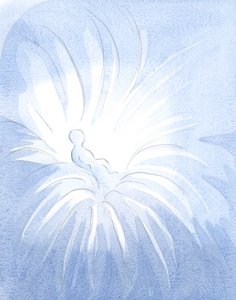 Kasteen kautta jumalallinen elämä vuodatetaan lapsen sydämeen ja leviää muille, 2001 (paperilla) tekijältä Elizabeth Wang