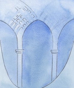 Uskon ja katumuksen kautta sieluni muuttui kuin luolasta katedraaliksi, valmiina palvontaan, 2002 (paperilla) tekijältä Elizabeth Wang