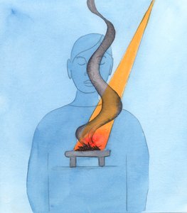 Valmistamme sydämemme uhraamaan pyhän uhrin Jumalalle rukouksessa, tekemällä parannuksen synneistämme, 2000 (paperilla) tekijältä Elizabeth Wang