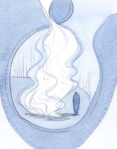 Mikä armon tuli, kun paljastamme ja asetamme Kristuksen eteen kaikki virheemme ja heikkoutemme., 2001 (w/c paperilla) tekijältä Elizabeth Wang