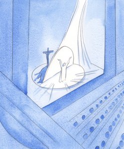 Kun Kristus on todella läsnä edessämme, pyhässä uhrissa, olemme läsnä koko Hänen elämänsä ajan, joka on Hänessä nyt, 2002 (paperilla) tekijältä Elizabeth Wang