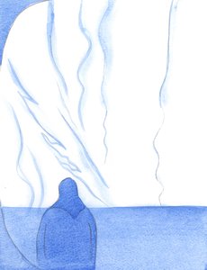 Kun Kristus oli läsnä siunatussa sakramentissa, pyhäkkö ja sieluni leimasivat jumalallisesta tulesta ja kirkkaudesta, 2002 (paperilla) tekijältä Elizabeth Wang
