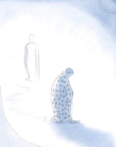 Kun sielu luopuu henkilökohtaisista kunnianhimoistaan Kristuksen rakkauden tähden, Kristus antaa sille viitta, jota se käyttää kävellessään kohti Isää., 2001 (paperilla) tekijältä Elizabeth Wang