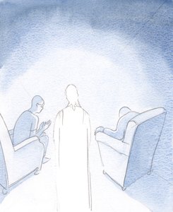 Kun kaksi tai kolme kokoontuu rukoilemaan Jeesuksen nimessä, hän on heidän välillään, 2000 (paperilla) tekijältä Elizabeth Wang