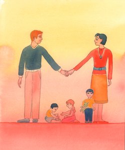 Kun aviopari todella rakastaa toisiaan ja rakastaa Jumalaa, he haluavat tehdä Hänen tahtonsa, 2002 (paperilla) tekijältä Elizabeth Wang