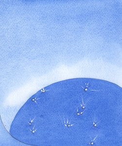 Kaikkialla, missä on sieluja, jotka ovat "valaistuneet" Kristuksen elämästä ja palavat ylistyksestä, on ikään kuin Jumala näkisi valot loistavan kuin timantit ympäri maan, 2002 (paperilla) tekijältä Elizabeth Wang
