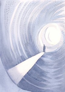 Enkelien kanssa ylistämme Isää Jumalaa Hänen Poikansa lahjasta, 2000 (paperilla) tekijältä Elizabeth Wang