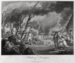 Lexingtonin taistelu, 19. huhtikuuta 1775