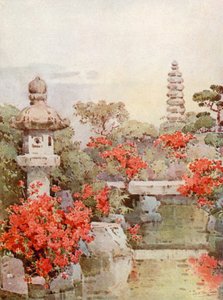 Azaleat, Kioto (väri litho)