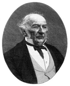 William Ewart Gladstone, Britannian liberaalipuolueen valtiomies ja pääministeri, 1890. tekijältä Elliott and Fry