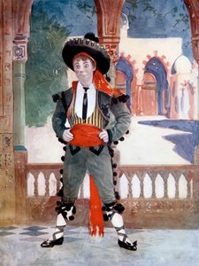 Edmund Payne elokuvassa The Toreador, vuodelta 1902. tekijältä Ellis and Walery