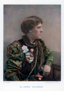 Sir George Alexander, englantilainen näyttelijä ja teatterijohtaja, 1901.
