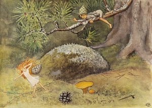 Solägget Kottarna (1932) tekijältä Elsa Beskow